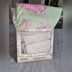 Wicked for Good x Katie Kime 4 Piece Polyester FULL Sheet Set - Nod to Dorothy